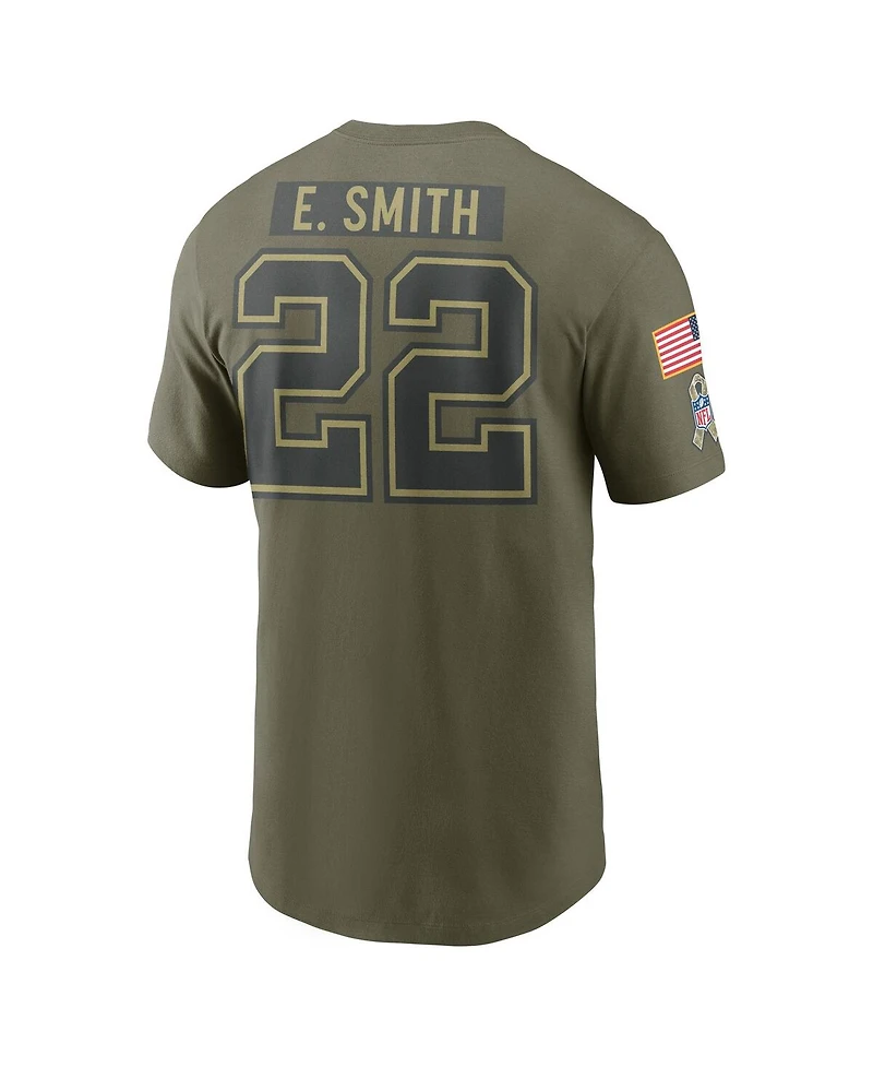 Nike Men's Emmitt Smith Olive Dallas Cowboys 2025 Salute to Service Name Number T-Shirt