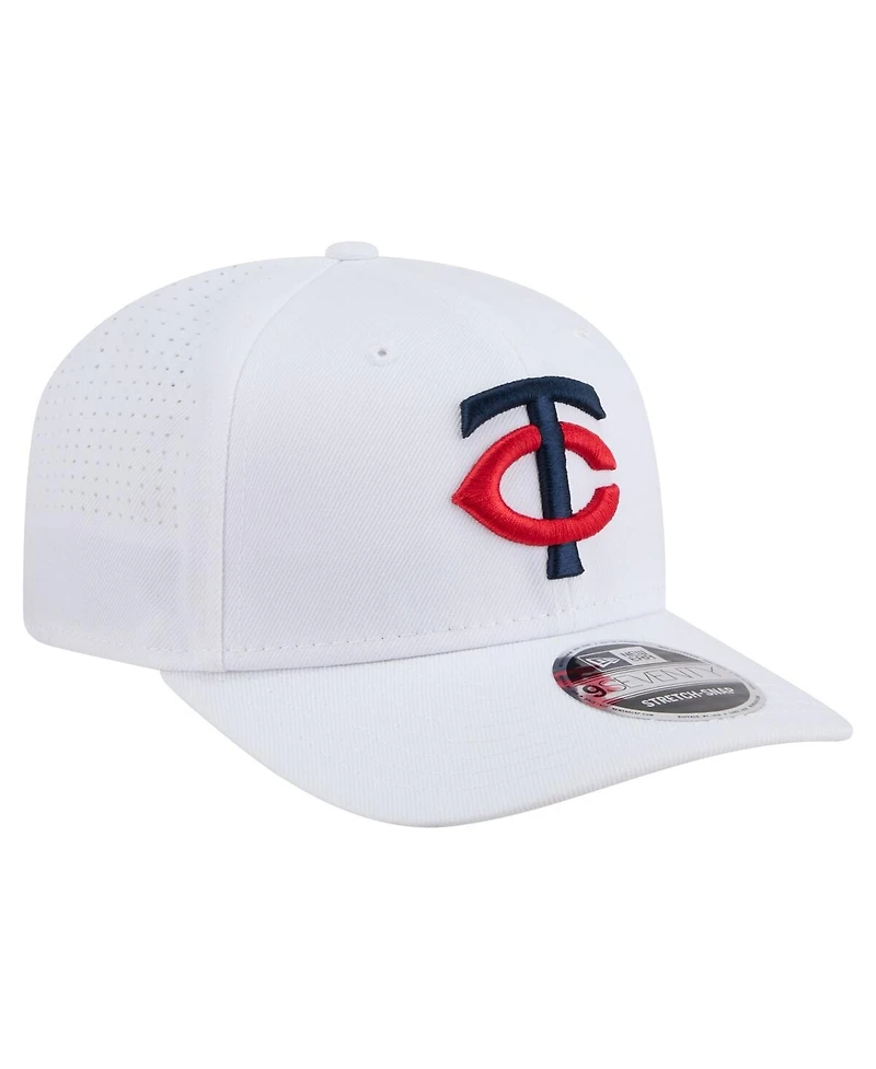 New Era Men's White Minnesota Twins Coolera 9SEVENTY Adjustable Hat