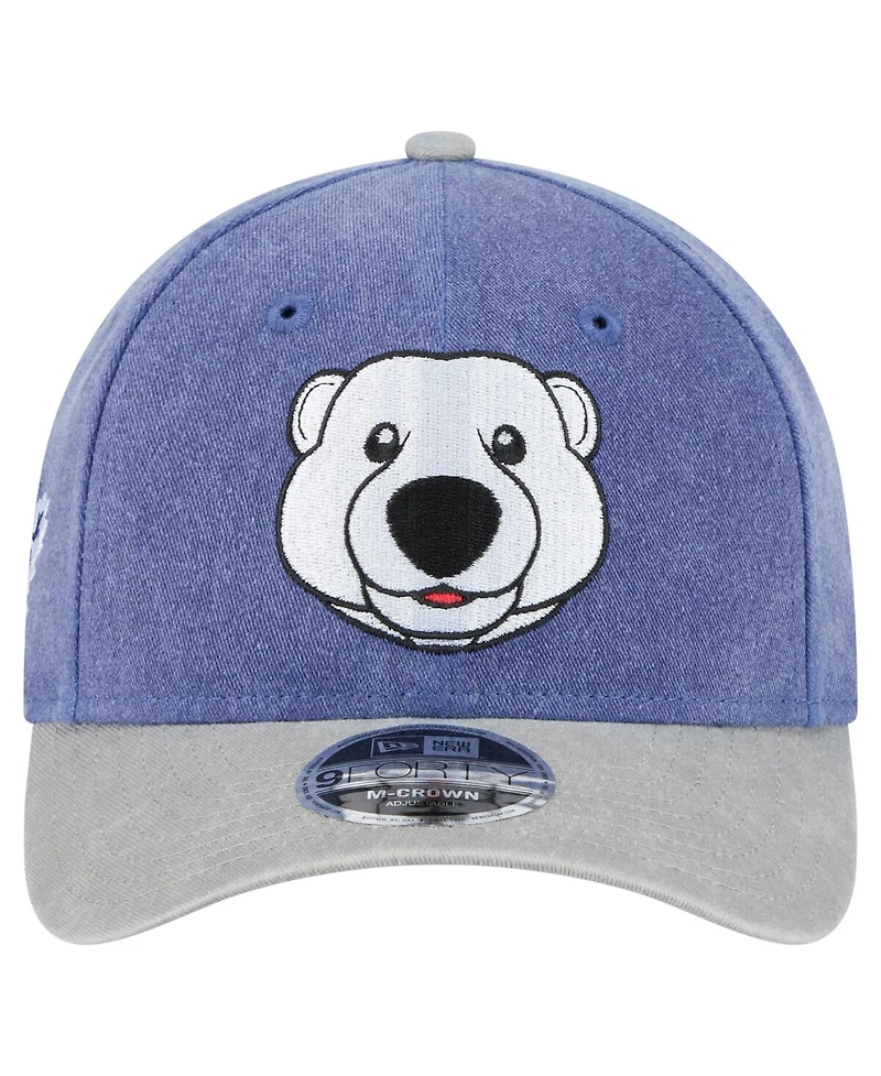 New Era Men's Blue/Gray Toronto Maple Leaf's Mascot 2-Tone 9FORTY Adjustable Hat