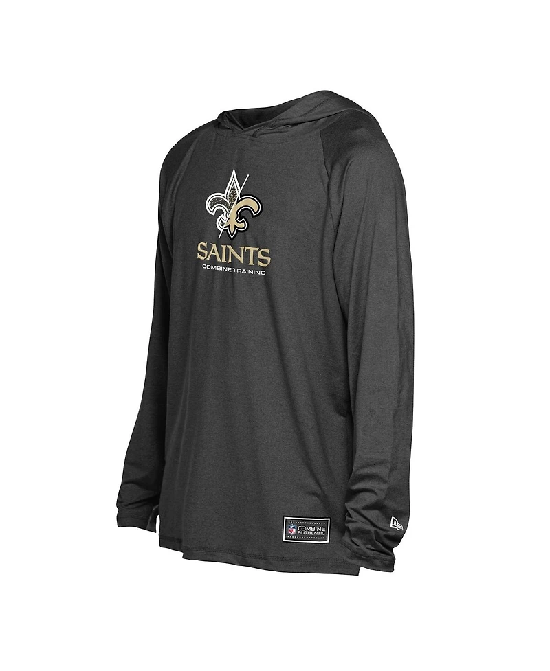New Era Men's Black Orleans Saints Functional Fandom Hoodie