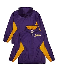 Mitchell & Ness Men's Purple Los Angeles Lakers Playmaker Full-Zip Windbreaker Jacket