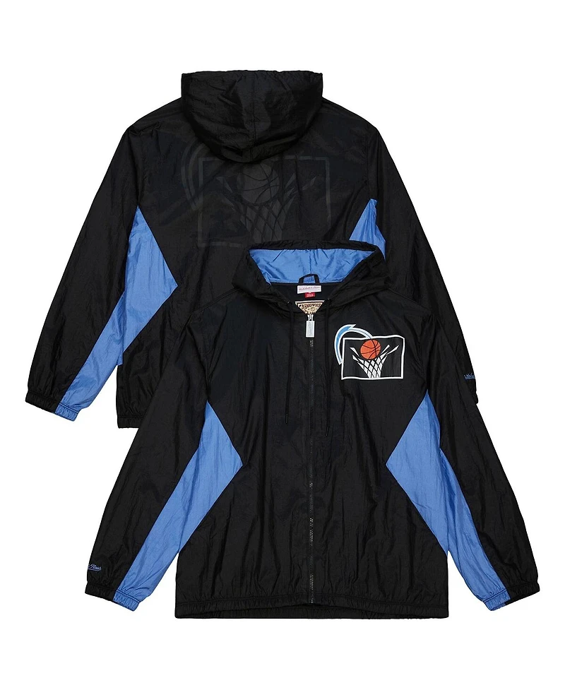 Mitchell & Ness Men's Black Cleveland Cavaliers Playmaker Full-Zip Windbreaker Jacket