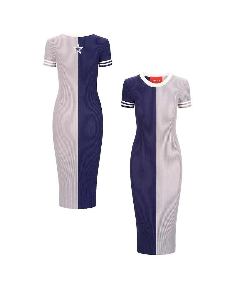 Staud Women's Navy/Silver Dallas Cowboys Colleen Dress
