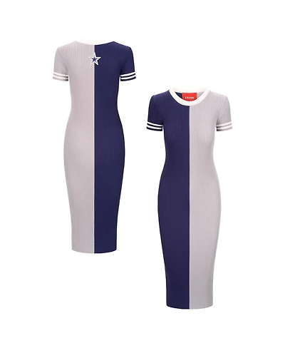 Staud Women's Navy/Silver Dallas Cowboys Colleen Dress