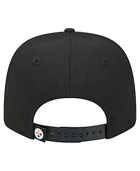 New Era Men's Black Pittsburgh Steelers 9SEVENTY Stretch snap Hat
