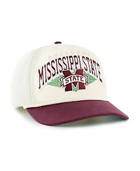 '47 Brand Men's Natural Mississippi State Bulldogs Pomona Two-Tone Rope Hitch Adjustable Hat