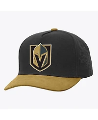 Mitchell & Ness Black/Gold Vegas Golden Knights May Flowers Pro Crown Adjustable Hat