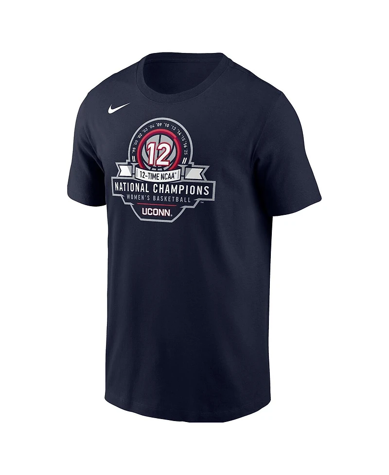 Nike Men's Navy UConn Huskies 12-Time Ncaa National Champions Women's Basketball T-Shirt