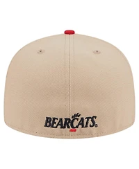 New Era Men's Khaki Cincinnati Bearcats Two-Tone 59FIFTY Fitted Hat