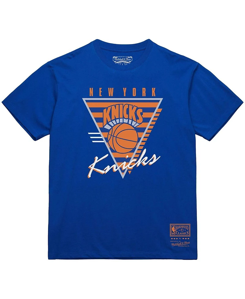 Mitchell & Ness Men's Blue New York Knicks Big Tall Hardwood Classics Final Seconds T-Shirt