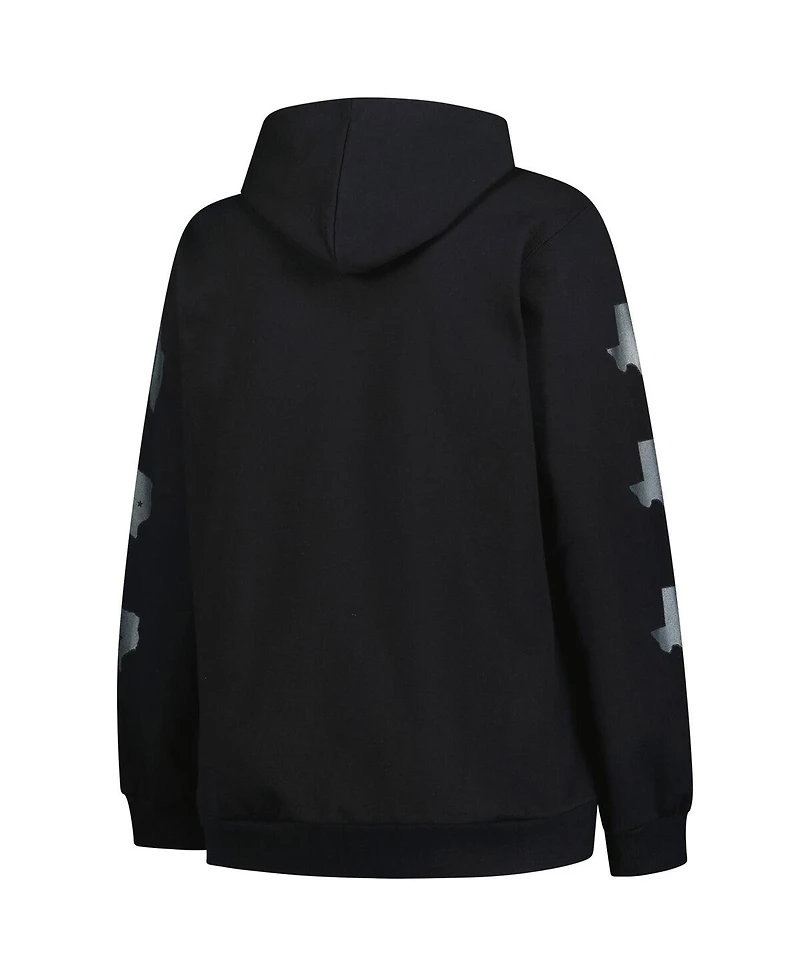 Fanatics Women's Black Texas Longhorns Plus Size Sleeve Hit Pullover Hoodie
