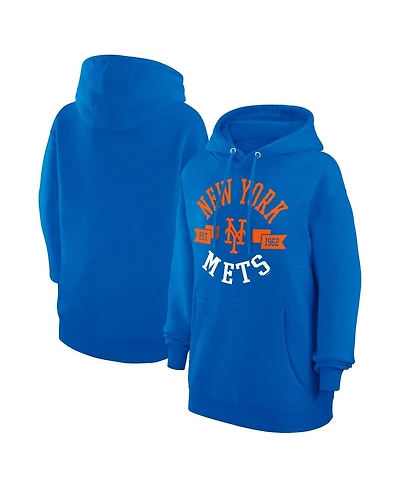 G-iii 4Her by Carl Banks Women's Royal New York Mets City Graphic Pullover Hoodie