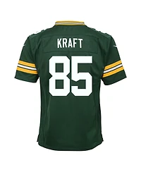 Nike Big Boys and Girls Tucker Kraft Green Bay Packers Team Game Jersey