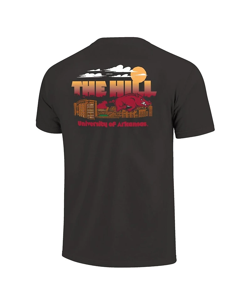 Image One Men's Black Arkansas Razorbacks Hyper Local T-Shirt