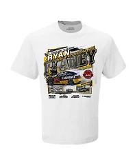 Checkered Flag Sports Men's White Ryan Blaney 2025 Coke Zero Sugar 400 Race Winner T-Shirt