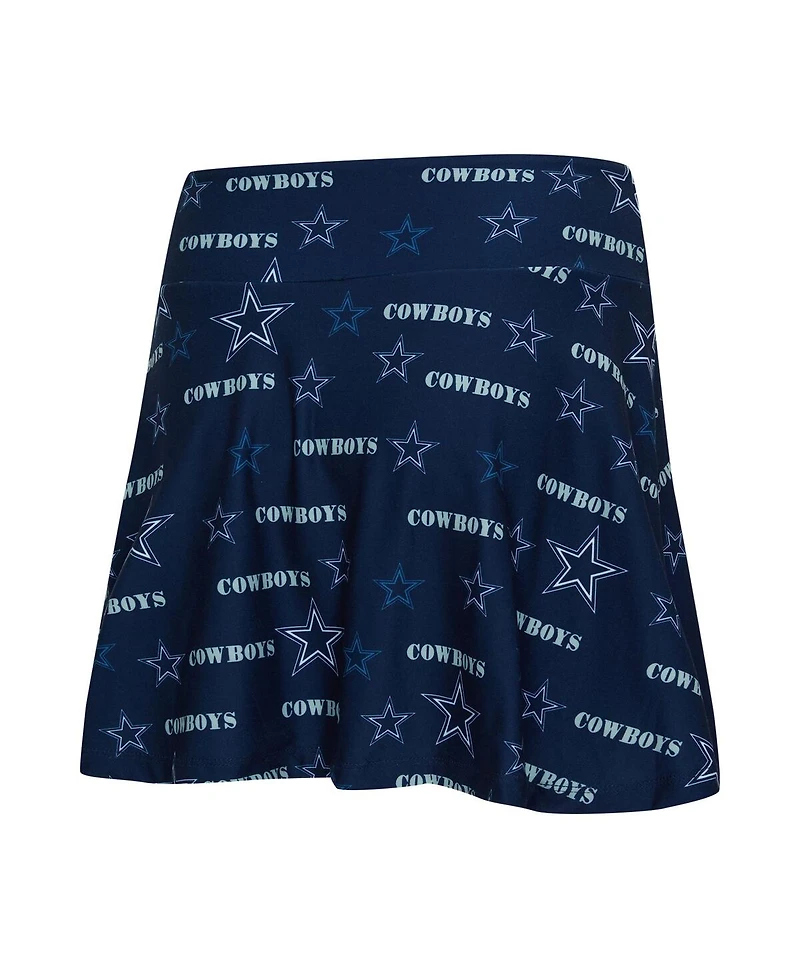 Concepts Sport Women's Navy Dallas Cowboys Mosaic Allover Print Skort