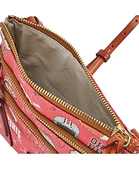 Dooney & Bourke Ohio State Buckeyes Football Halftime Triple Zip Crossbody Bag