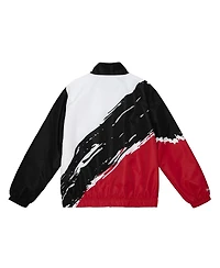 Mitchell & Ness Men's White Chicago Bulls Paintbrush Full-Zip Windbreaker Jacket