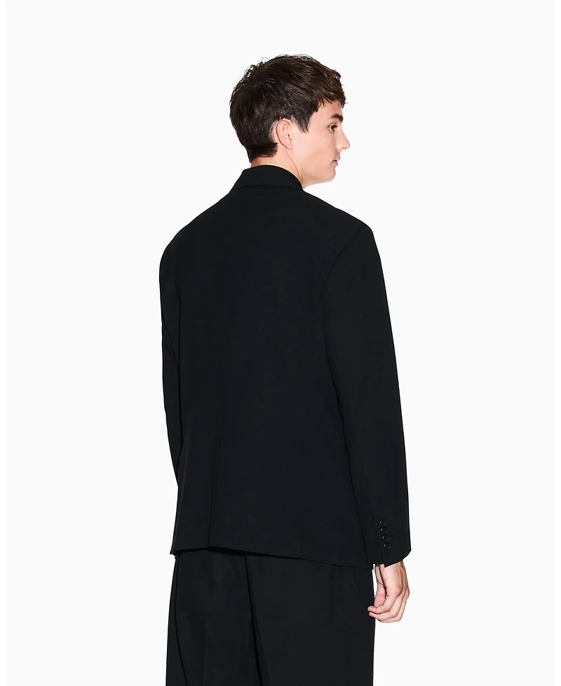 A|X Armani Exchange Men's Night Lab Wool Double Breasted Blazer