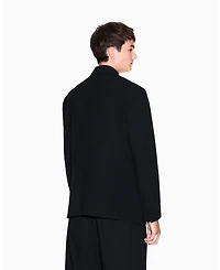 A|X Armani Exchange Men's Night Lab Wool Double Breasted Blazer