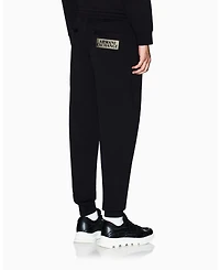A|X Armani Exchange Men's Gold Logo Fleece Jogger