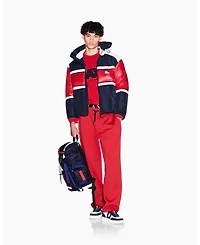 A|X Armani Exchange Men's Logo Quilted Crewneck Sweatshirt