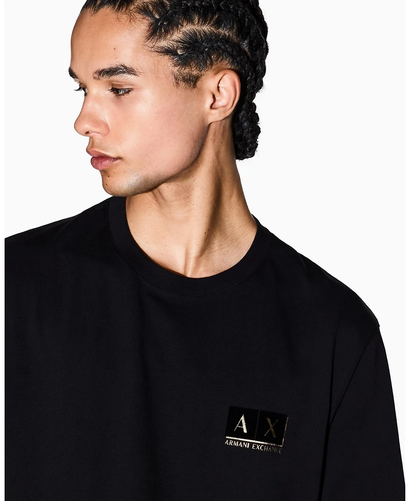 A|X Armani Exchange Men's Gold Logo Graphic T-Shirt