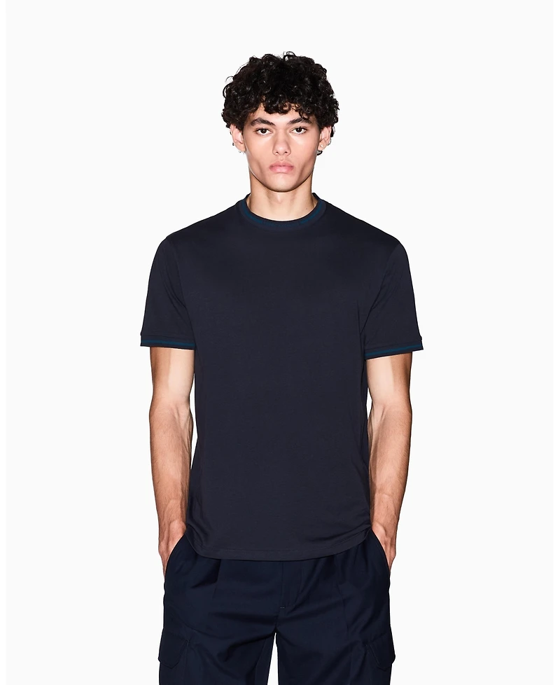 A|X Armani Exchange Men's Tipped Logo T-Shirt