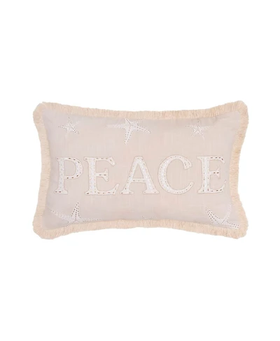 Gold Coast Peace Throw Pillow, 14" x 22"
