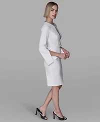 Karl Lagerfeld Paris Women's Chain Trim Sheath Dress