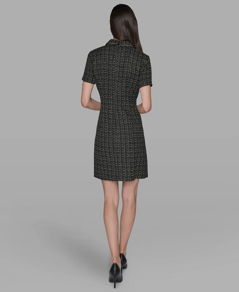 Karl Lagerfeld Paris Women's Collared Dress