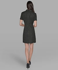 Karl Lagerfeld Paris Women's Collared Dress