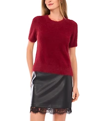 Vince Camuto Women's Short Sleeve Crew Neck Top