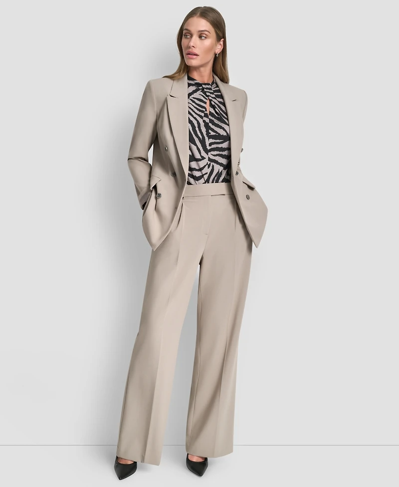 Dkny Women's Double Breasted Long Sleeves Jacket