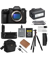 Sony a1 Ii Mirrorless Camera, Bundle, 160GB CFexpress Card, iT30Pro Flash, Battery Grip, Tripod/Monopod, Shoulder Bag, Screen Protector, Strap