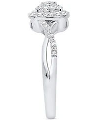 Promised Love White Diamond Ring (1/4 ct. t.w.) Sterling Silver