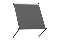 Aecojoy Retractable Awning, 30"x40" Manual Outdoor Awnings for Door Entrance, Sun Shade Canopy