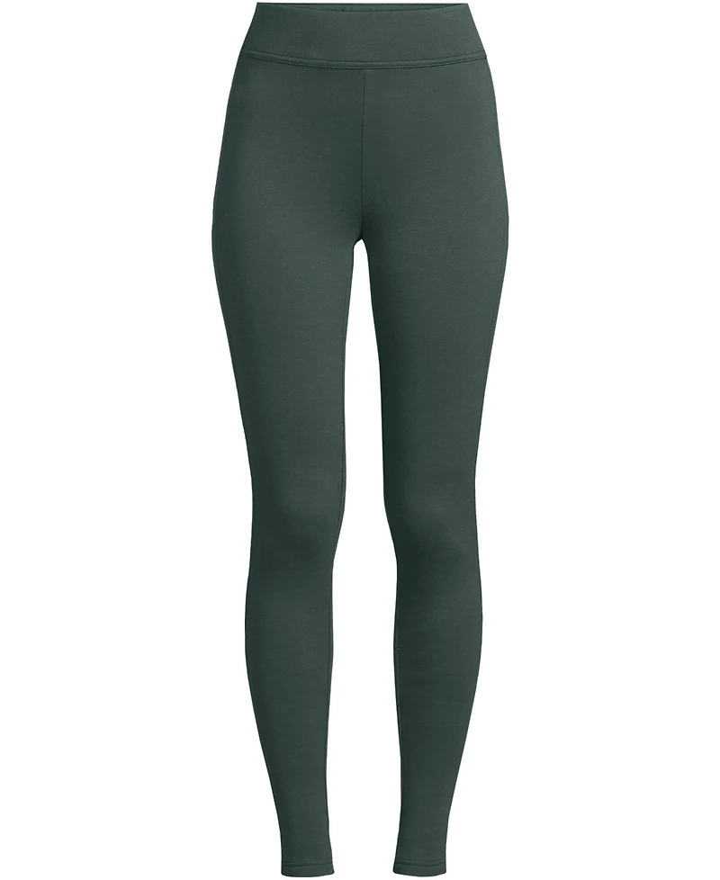 Lands' End Plus High Rise Serious Sweats Fleece Lined Pocket Leggings