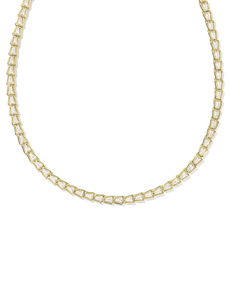 Kendra Scott Cubic Zirconia 14K Gold Plated Over Brass Bella Tennis Necklace