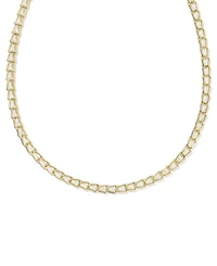 Kendra Scott Cubic Zirconia 14K Gold Plated Over Brass Bella Tennis Necklace