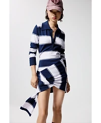 Desigual Women's Striped polo dress