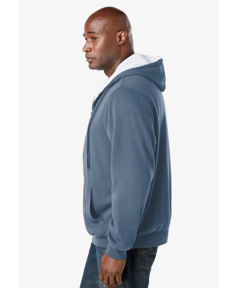 Boulder Creek Big & Tall by KingSize Full-Zip Thermal Hoodie