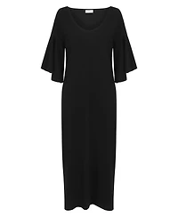 Labeca London Women's Ruffled Midi Sleeve Dress
