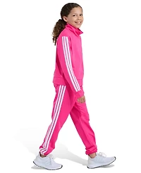 Adidas Big Girls S-xl Two Piece Event Tricot Full-Zip Jacket and Joggers Set