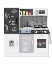 Sugift Pretend Play Kitchen with Utensils for Kids Aged 3+