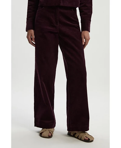 Karen Millen Women's Cord Straight Leg Pants