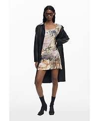 Desigual Women's Cut-out space dress