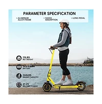 Artudatech 8.5-inch folding electric scooter with app, 350W, 35km range, 30km/h city commuting with lights