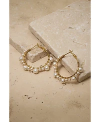 Untamed Petals Marin Wrapped Hoop Earrings
