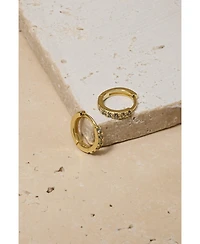 Untamed Petals Monica Huggie Hoops